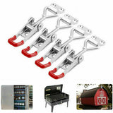 Maxbell 5 Pieces Push Pull Type Latch Clamp Iron Quick Release for Woodworking with keyhole