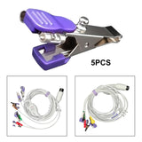 Maxbell 5x Reusable Pet Ecg Alligator Clip Veterinary Ecg Clip for Pets Dog