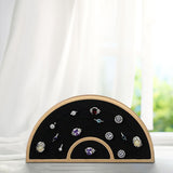 Maxbell Ring Display Stand Storage Tray Ring Rack for Rings Earrings Selling Earring Black