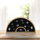 Maxbell Ring Display Stand Storage Tray Ring Rack for Rings Earrings Selling Earring Black