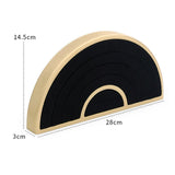 Maxbell Ring Display Stand Storage Tray Ring Rack for Rings Earrings Selling Earring Black