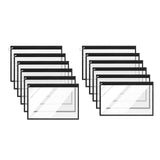 Maxbell Clear Zipper Pouches Folder Storage Pouch Waterproof for Travel Organizing Large