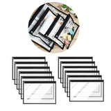 Maxbell Clear Zipper Pouches Folder Storage Pouch Waterproof for Travel Organizing Large
