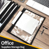 Maxbell Clear Zipper Pouches Folder Storage Pouch Waterproof for Travel Organizing Large