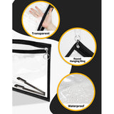 Maxbell Clear Zipper Pouches Folder Storage Pouch Waterproof for Travel Organizing Large