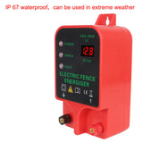 Maxbell Electric Fence Energizer LCD Display High Voltage for Fence Poultry AU
