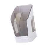 Maxbell Desktop Organizer Divider Cosmetic Tools Holder Cup for Home Desk Vanity White