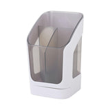 Maxbell Desktop Organizer Divider Cosmetic Tools Holder Cup for Home Desk Vanity White