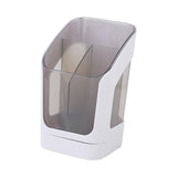 Maxbell Desktop Organizer Divider Cosmetic Tools Holder Cup for Home Desk Vanity White