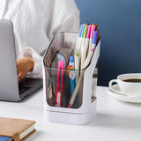 Maxbell Desktop Organizer Divider Cosmetic Tools Holder Cup for Home Desk Vanity White