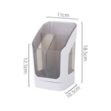 Maxbell Desktop Organizer Divider Cosmetic Tools Holder Cup for Home Desk Vanity White