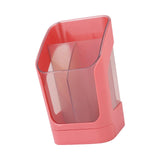 Maxbell Desktop Organizer Divider Cosmetic Tools Holder Cup for Home Desk Vanity Pink