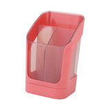 Maxbell Desktop Organizer Divider Cosmetic Tools Holder Cup for Home Desk Vanity Pink