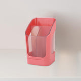 Maxbell Desktop Organizer Divider Cosmetic Tools Holder Cup for Home Desk Vanity Pink