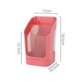 Maxbell Desktop Organizer Divider Cosmetic Tools Holder Cup for Home Desk Vanity Pink