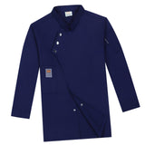Maxbell Chef Coat Chef Clothing Catering for Food Service Men Women Dark Blue Size M