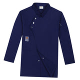 Maxbell Chef Coat Chef Clothing Catering for Food Service Men Women Dark Blue Size M