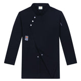 Maxbell Chef Coat Chef Clothing Catering for Food Service Men Women Black Size L