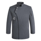 Maxbell Chef Coat Chef Clothing Catering for Food Service Men Women Gray