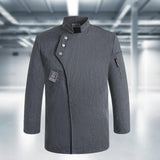 Maxbell Chef Coat Chef Clothing Catering for Food Service Men Women Gray