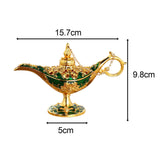 Maxbell Lights Sculpture Scene Layout Props Decoration for Living Room Hallway Green