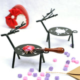 Maxbell Metal Reindeer Tealight Candle Holders Durable Rustic Finish Accessories