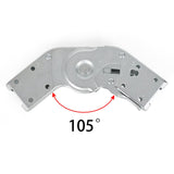 Maxbell Ladder Hinge Hasp Hinge for Herringbone Ladder Rod Ladder Accessory