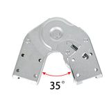 Maxbell Ladder Hinge Hasp Hinge for Herringbone Ladder Rod Ladder Accessory