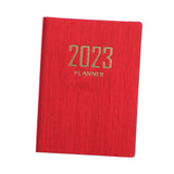 Maxbell Monthly Planner 2023 Journal A7 Notebook Planner Notepads Project Planning Red