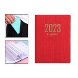 Maxbell Monthly Planner 2023 Journal A7 Notebook Planner Notepads Project Planning Red