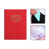 Maxbell Monthly Planner 2023 Journal A7 Notebook Planner Notepads Project Planning Red