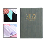 Maxbell Monthly Planner 2023 Journal A7 Notebook Planner Notepads Project Planning Dark Green