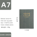 Maxbell Monthly Planner 2023 Journal A7 Notebook Planner Notepads Project Planning Dark Green