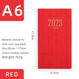 Maxbell Recording Weekly Notebook Planner Planning Daily Account for Gifts New Year Red