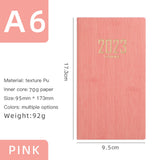 Maxbell Recording Weekly Notebook Planner Planning Daily Account for Gifts New Year Pink