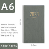 Maxbell Recording Weekly Notebook Planner Planning Daily Account for Gifts New Year Dark Green