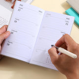 Maxbell Recording Weekly Notebook Planner Planning Daily Account for Gifts New Year Blue
