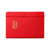 Maxbell A5 Diary Notebook Journals Notebook 2023 Monthly Planner Notepad Thick Paper Red