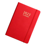 Maxbell A5 Diary Notebook Journals Notebook 2023 Monthly Planner Notepad Thick Paper Red