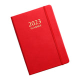 Maxbell A5 Diary Notebook Journals Notebook 2023 Monthly Planner Notepad Thick Paper Red
