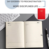 Maxbell A5 Diary Notebook Journals Notebook 2023 Monthly Planner Notepad Thick Paper Red