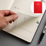 Maxbell A5 Diary Notebook Journals Notebook 2023 Monthly Planner Notepad Thick Paper Red