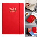 Maxbell A5 Diary Notebook Journals Notebook 2023 Monthly Planner Notepad Thick Paper Red