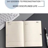 Maxbell A5 Diary Notebook Journals Notebook 2023 Monthly Planner Notepad Thick Paper Black