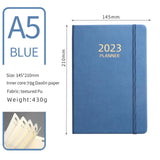 Maxbell A5 Diary Notebook Journals Notebook 2023 Monthly Planner Notepad Thick Paper Blue