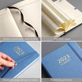 Maxbell A5 Diary Notebook Journals Notebook 2023 Monthly Planner Notepad Thick Paper Blue