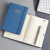 Maxbell A5 Diary Notebook Journals Notebook 2023 Monthly Planner Notepad Thick Paper Blue