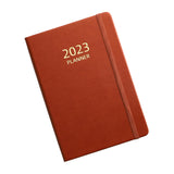 Maxbell A5 Diary Notebook Journals Notebook 2023 Monthly Planner Notepad Thick Paper Brown