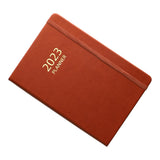 Maxbell A5 Diary Notebook Journals Notebook 2023 Monthly Planner Notepad Thick Paper Brown