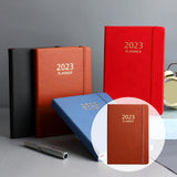 Maxbell A5 Diary Notebook Journals Notebook 2023 Monthly Planner Notepad Thick Paper Brown